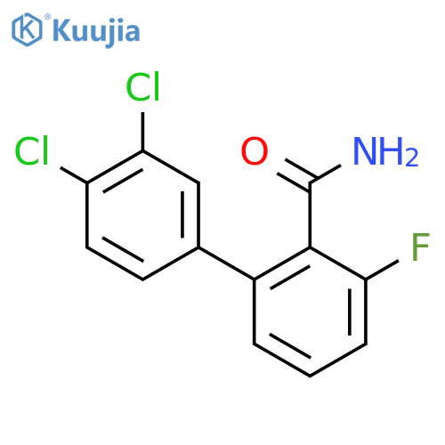 3',4'-Dichloro-3-fluoro-biphenyl-2-carboxylic acid amide structure