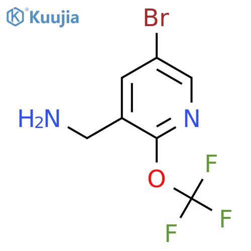 3-(Aminomethyl)-5-bromo-2-(trifluoromethoxy)pyridine structure