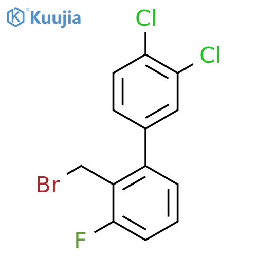 2'-Bromomethyl-3,4-dichloro-3'-fluoro-biphenyl structure