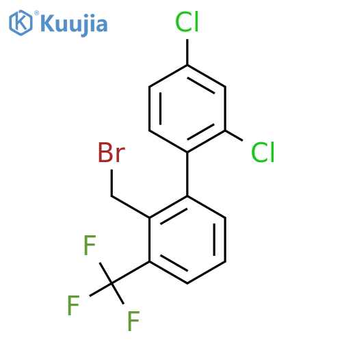 2'-Bromomethyl-2,4-dichloro-3'-trifluoromethyl-biphenyl structure