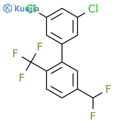3,5-Dichloro-5'-difluoromethyl-2'-trifluoromethyl-biphenyl structure