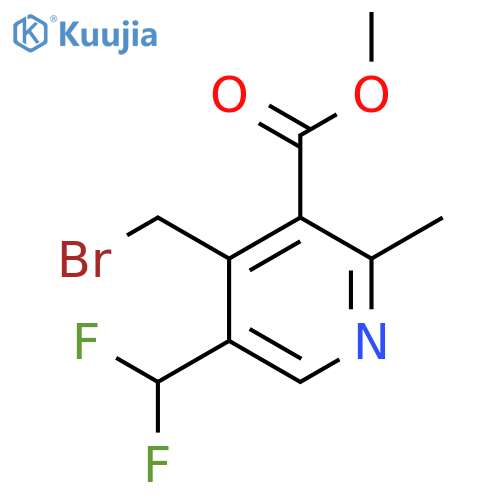 Methyl 4-(bromomethyl)-5-(difluoromethyl)-2-methylpyridine-3-carboxylate structure