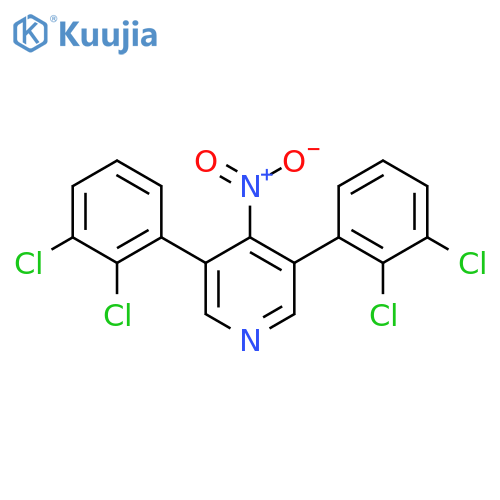 3,5-Bis(2,3-dichlorophenyl)-4-nitropyridine structure