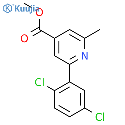 Methyl 2-(2,5-dichlorophenyl)-6-methylisonicotinate structure