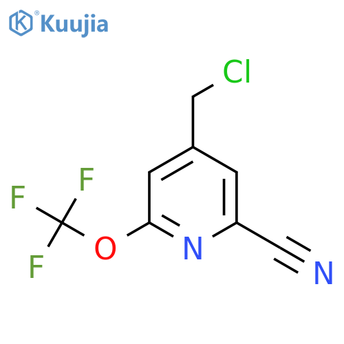 4-(Chloromethyl)-2-cyano-6-(trifluoromethoxy)pyridine structure