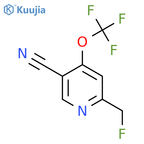 5-Cyano-2-(fluoromethyl)-4-(trifluoromethoxy)pyridine structure