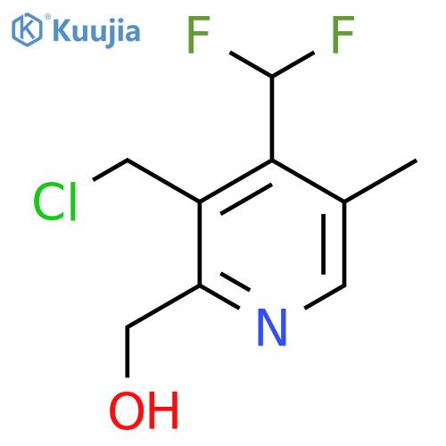 3-(Chloromethyl)-4-(difluoromethyl)-5-methylpyridine-2-methanol structure