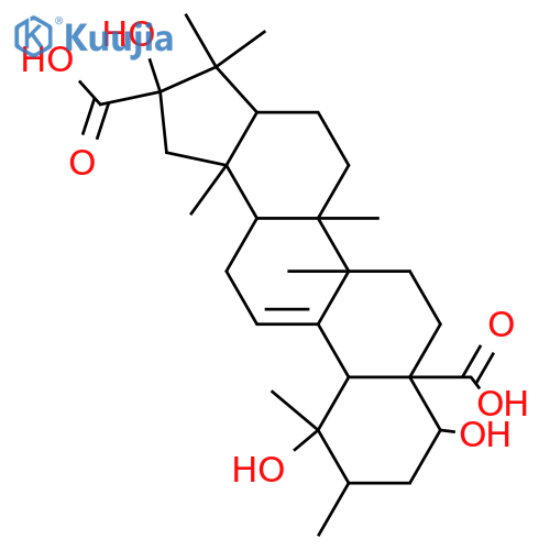 Benzo[3,4]-18-norandrosta-3,5-diene-3,16(2'H)-dicarboxylic acid, 3',4',5',6'-tetrahydro-3',6',16-trihydroxy-3',4',9,14,17,17-hexamethyl-, (3β,3'α,4β,4'α,6'α,8α,9β,10α,13α,14β,16β)- (9CI) structure
