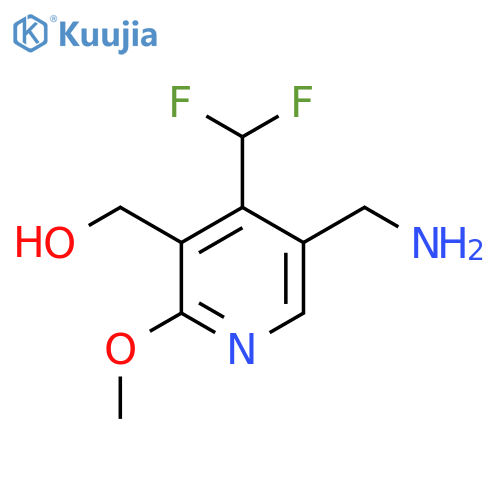 5-(Aminomethyl)-4-(difluoromethyl)-2-methoxypyridine-3-methanol structure