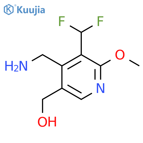 4-(Aminomethyl)-3-(difluoromethyl)-2-methoxypyridine-5-methanol structure