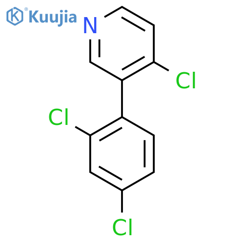 4-Chloro-3-(2,4-dichlorophenyl)pyridine structure