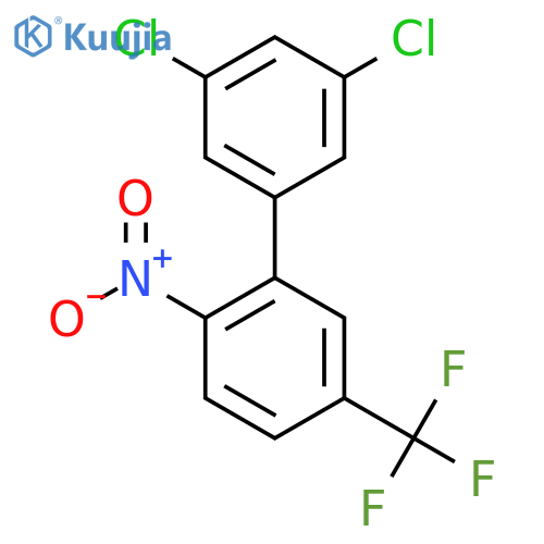 3,5-Dichloro-2'-nitro-5'-trifluoromethyl-biphenyl structure