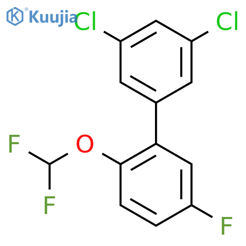 3,5-Dichloro-2'-difluoromethoxy-5'-fluoro-biphenyl structure