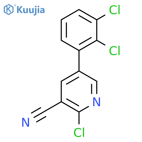 2-Chloro-5-(2,3-dichlorophenyl)nicotinonitrile structure
