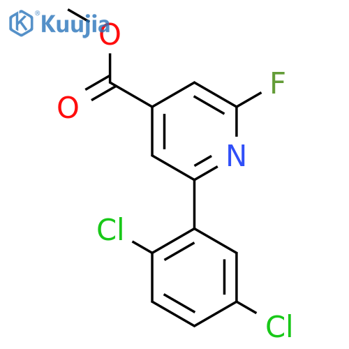 Methyl 2-(2,5-dichlorophenyl)-6-fluoroisonicotinate structure