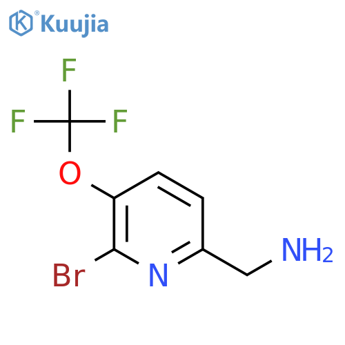 6-(Aminomethyl)-2-bromo-3-(trifluoromethoxy)pyridine structure