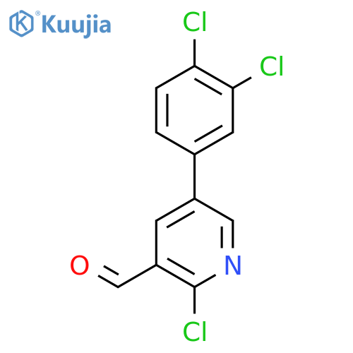 2-Chloro-5-(3,4-dichlorophenyl)nicotinaldehyde structure