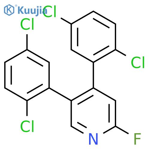 4,5-Bis(2,5-dichlorophenyl)-2-fluoropyridine structure