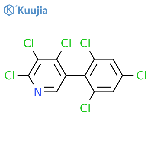 2,3,4-Trichloro-5-(2,4,6-trichlorophenyl)pyridine structure