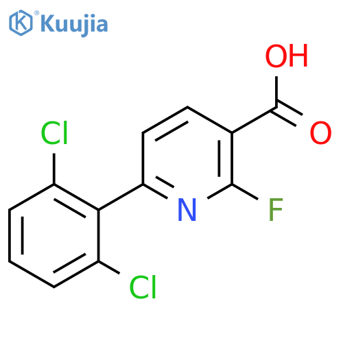 6-(2,6-Dichlorophenyl)-2-fluoronicotinic acid structure