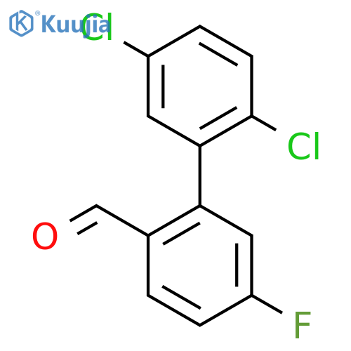 2',5'-Dichloro-5-fluoro-biphenyl-2-carboxaldehyde structure