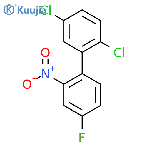 2,5-Dichloro-4'-fluoro-2'-nitro-biphenyl structure