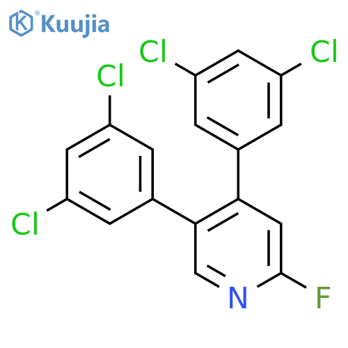 4,5-Bis(3,5-dichlorophenyl)-2-fluoropyridine structure