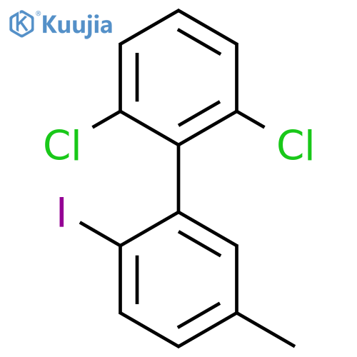 2,6-Dichloro-2'-iodo-5'-methyl-biphenyl structure