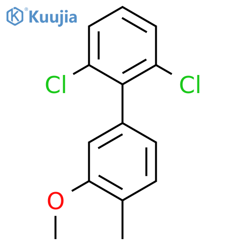 2,6-Dichloro-3'-methoxy-4'-methyl-biphenyl structure