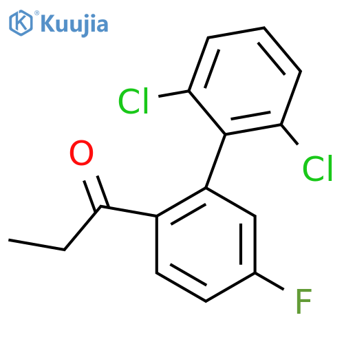 1-(2',6'-Dichloro-5-fluoro-biphenyl-2-yl)-propan-1-one structure