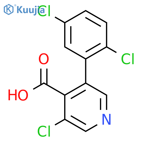 3-Chloro-5-(2,5-dichlorophenyl)isonicotinic acid structure