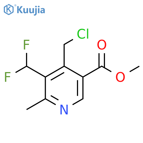 Methyl 4-(chloromethyl)-3-(difluoromethyl)-2-methylpyridine-5-carboxylate structure