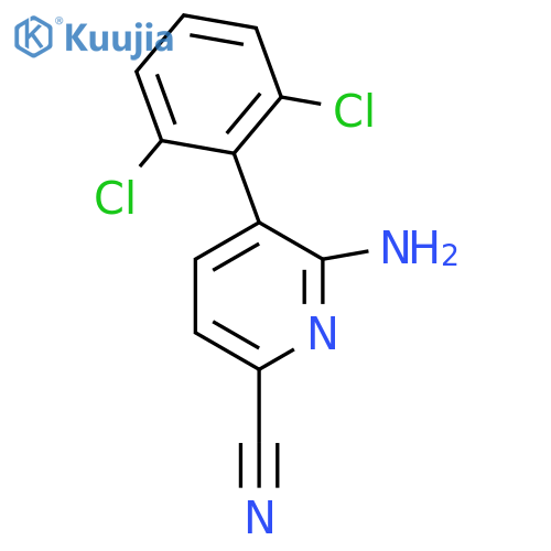 6-Amino-5-(2,6-dichlorophenyl)picolinonitrile structure