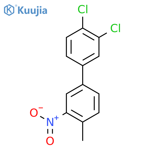 3,4-Dichloro-4'-methyl-3'-nitro-biphenyl structure