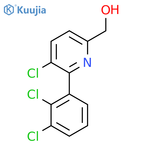 3-Chloro-2-(2,3-dichlorophenyl)pyridine-6-methanol structure