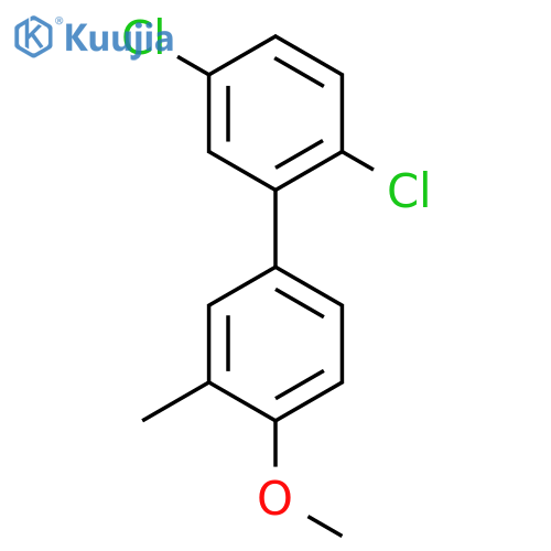 2,5-Dichloro-4'-methoxy-3'-methyl-biphenyl structure