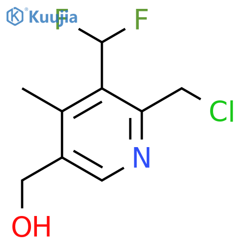 2-(Chloromethyl)-3-(difluoromethyl)-4-methylpyridine-5-methanol structure