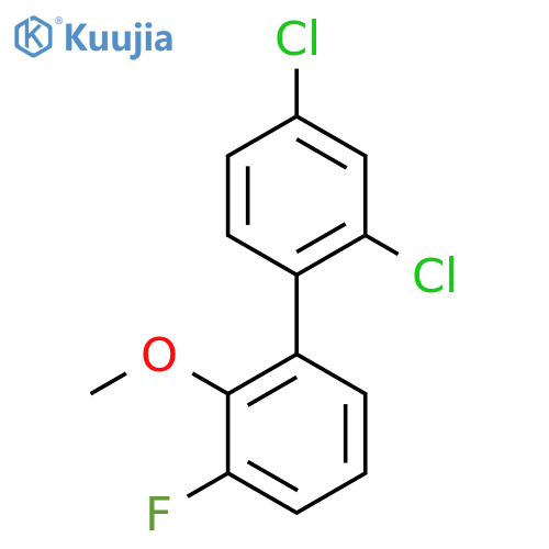 2,4-Dichloro-3'-fluoro-2'-methoxy-biphenyl structure