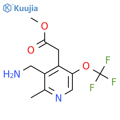 Methyl 3-(aminomethyl)-2-methyl-5-(trifluoromethoxy)pyridine-4-acetate structure