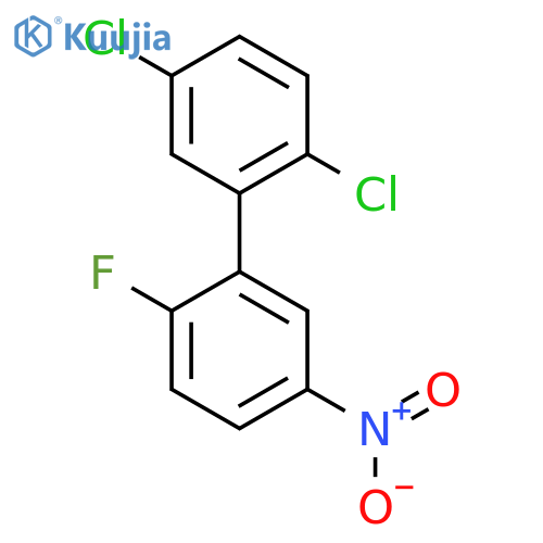 2,5-Dichloro-2'-fluoro-5'-nitro-biphenyl structure