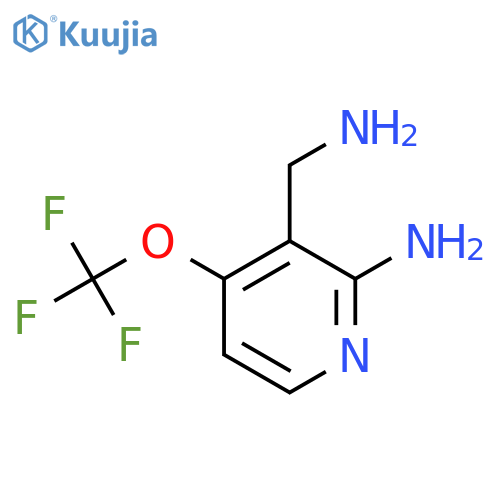 2-Amino-3-(aminomethyl)-4-(trifluoromethoxy)pyridine structure