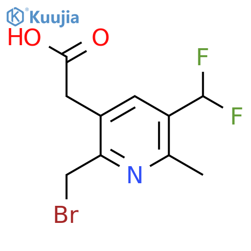 2-(Bromomethyl)-5-(difluoromethyl)-6-methylpyridine-3-acetic acid structure