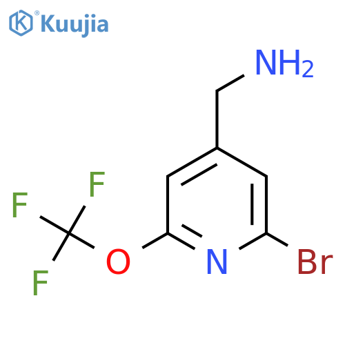 4-(Aminomethyl)-2-bromo-6-(trifluoromethoxy)pyridine structure