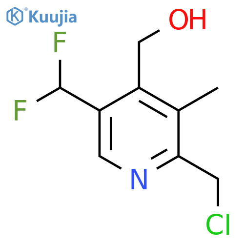 2-(Chloromethyl)-5-(difluoromethyl)-3-methylpyridine-4-methanol structure