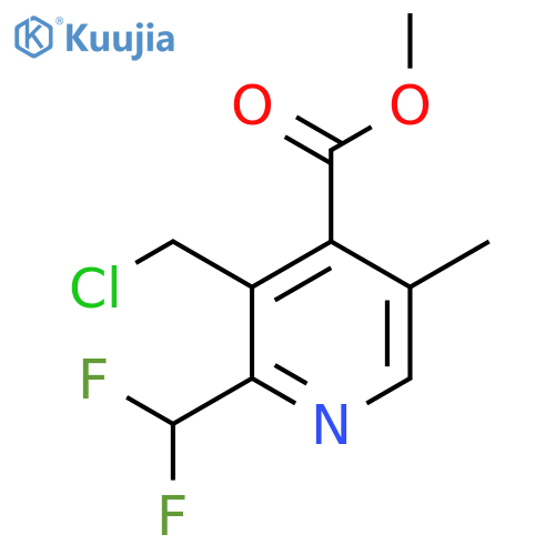 Methyl 3-(chloromethyl)-2-(difluoromethyl)-5-methylpyridine-4-carboxylate structure