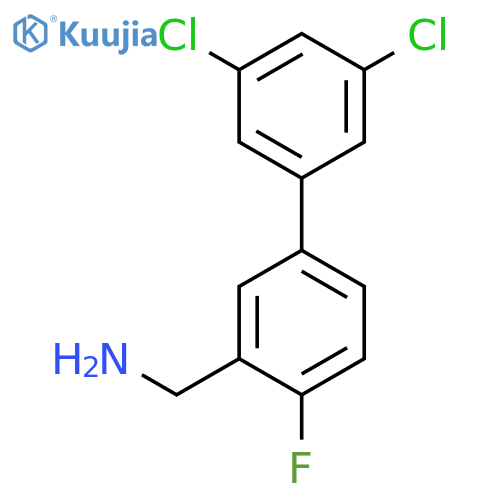 C-(3',5'-Dichloro-4-fluoro-biphenyl-3-yl)-methylamine structure