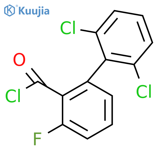 2',6'-Dichloro-3-fluoro-biphenyl-2-carbonyl chloride structure