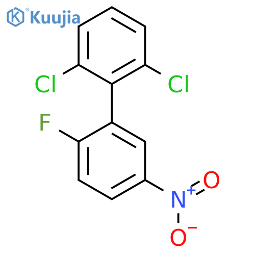 2,6-Dichloro-2'-fluoro-5'-nitro-biphenyl structure
