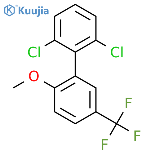 2,6-Dichloro-2'-methoxy-5'-trifluoromethyl-biphenyl structure