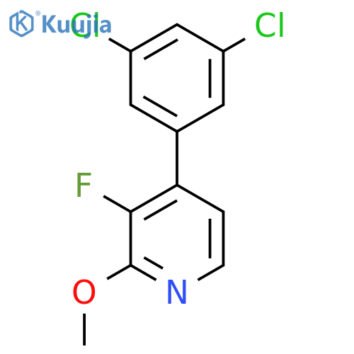 4-(3,5-Dichlorophenyl)-3-fluoro-2-methoxypyridine structure